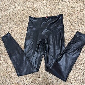 SPANX Glossy Black Leggings
